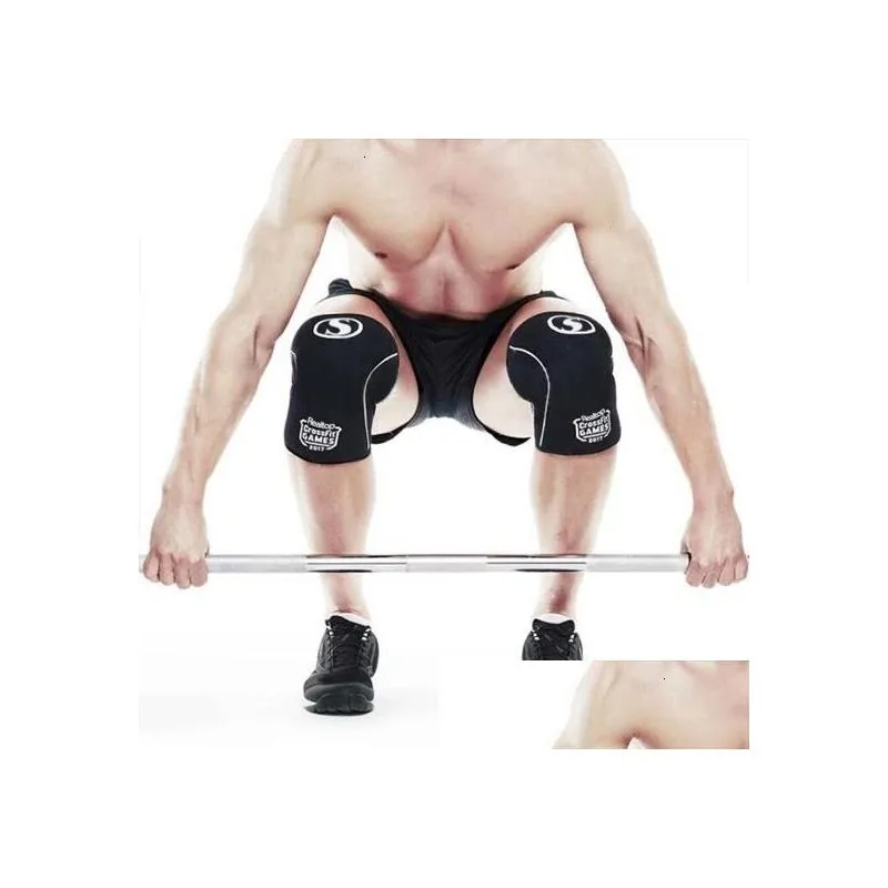 elbow knee pads 1 pair knee sleeves for weightlifting premium support compression powerlifting crossfit 7mm neoprene sleeve 230414
