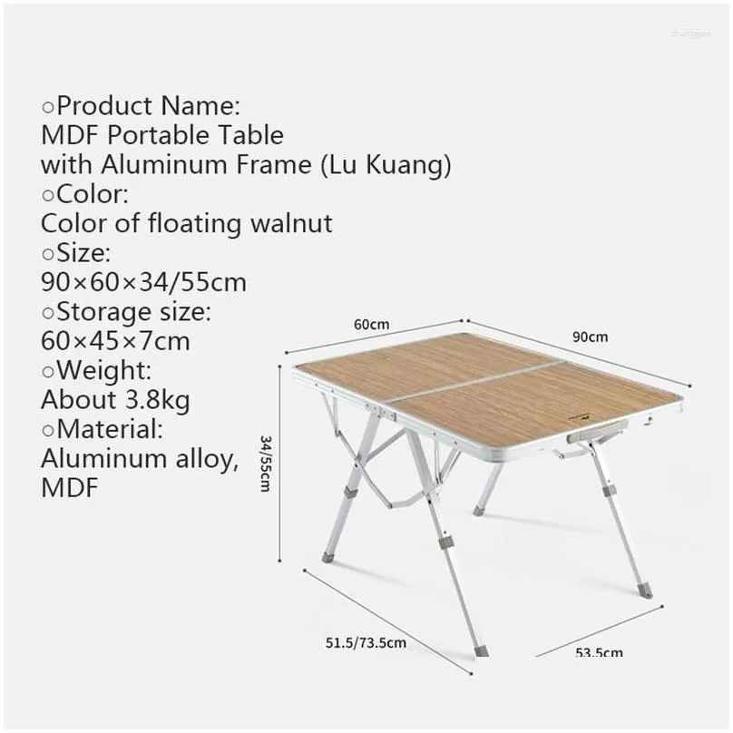 camp furniture naturehike mdf portable folding table camping lift lightweight aluminum alloy picnic coffee outdoor