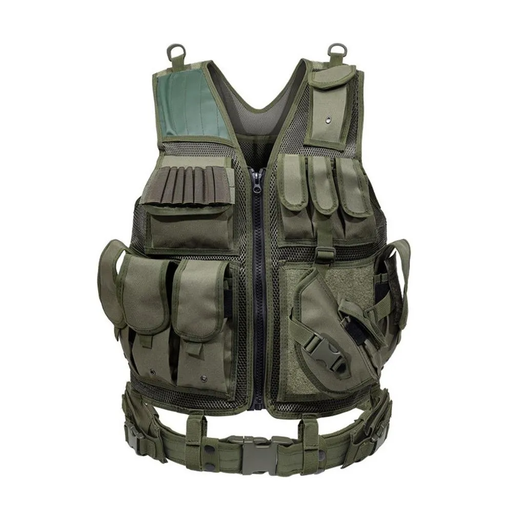 wholesale durable tactical equipment molle vest hunting armor suit gear airsoft paintball combat protective cloth for cs wargame