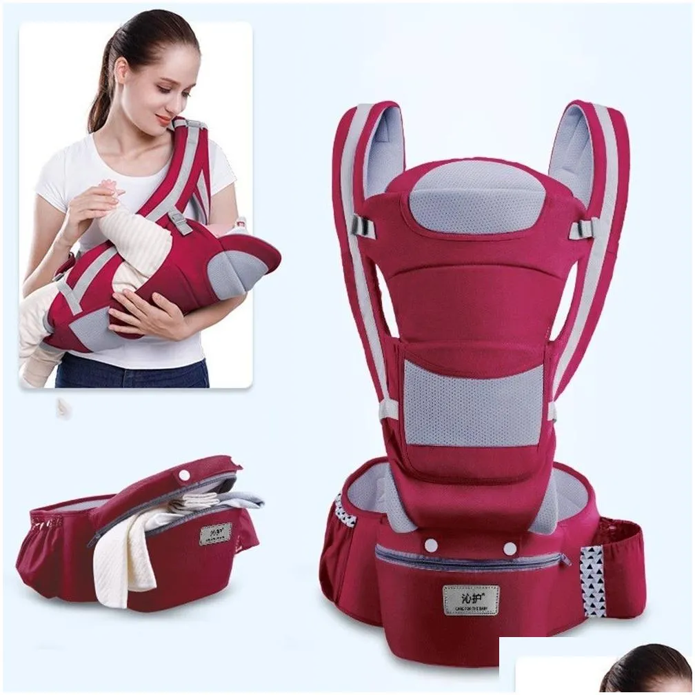 0-48m ergonomic baby carrier 15 using way infant baby hipseat carrier front facing ergonomic kangaroo baby wrap sling travel lj200914