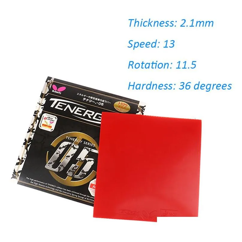 table tennis sets butterfly 05 table tennis racquet rubber skin ping pong sponge 2.1mm reverse adhesive racket cover training accessories