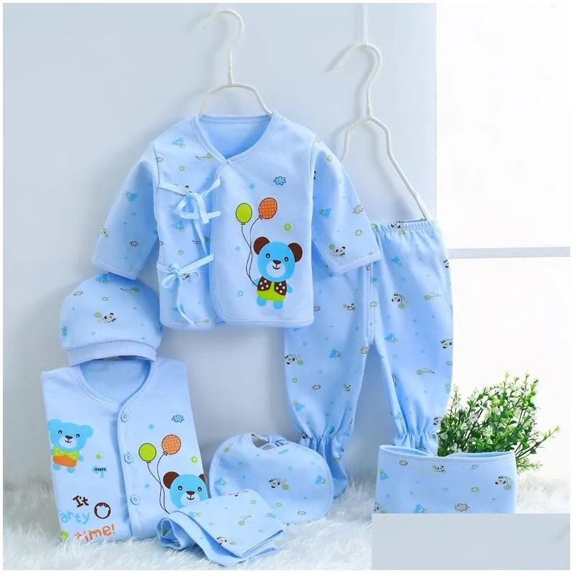 0-3 months infant underwear suits soft cotton cartoon baby girl clothes set born brand for born boy outfits ropa bebe 210309