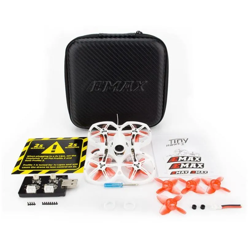 emax tinyhawk ii whoop 75mm electric/rc aircraft 1-2s rc fpv racing drone w/ frsky d8 runcam camera transporter 5.8g fpv goggles e6 transmitter