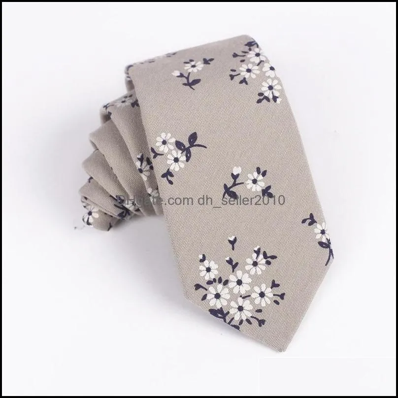 Handmade Fashion Gifts Party Accessories Men`s Tie Women`s Cotton Floral Print Colorful Neck Ties 3646 Q2