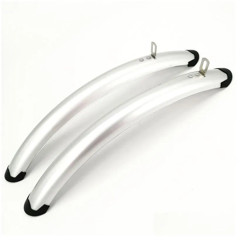 bike fender 1 pair front rear s retro fixe 700c road bicycle practical parts silver 220920