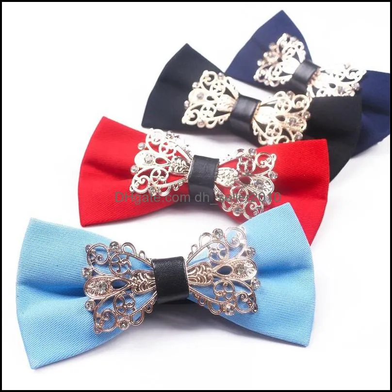 Men Coton Bowknot Ties Fashion Butterfly Party Wedding Bow Tie For Mens Womens Suits Accessories Bowtie Neck 3647 Q2