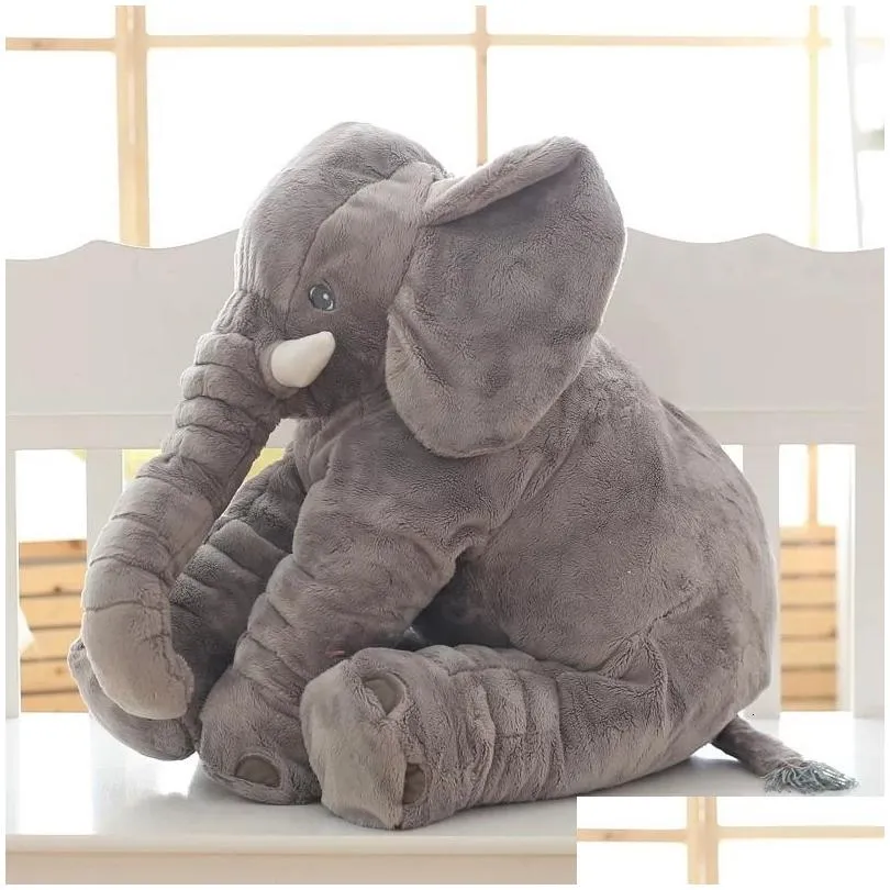 65cm plush elephant toy baby sleeping back cushion soft stuffed pillow elephant doll born playmate doll kids birthday gift t191111