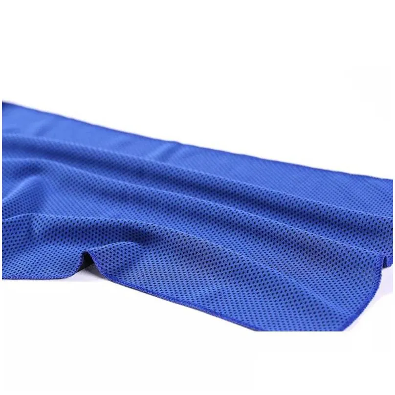 30x90cm ice cold towels summer cooling sunstroke sports exercise towels cooler running towels quick dry soft breathable towel dh8575
