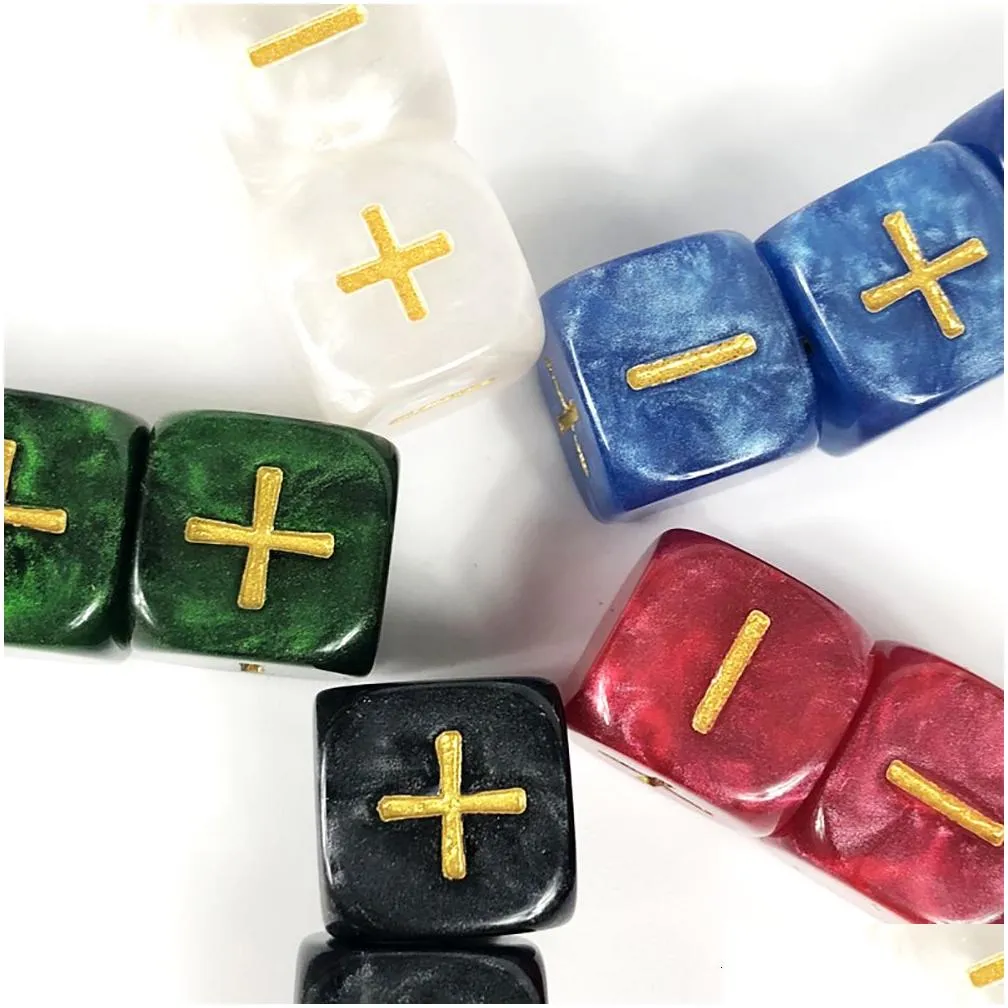 outdoor games activities fate dice with bag 20pcs for board game -gold ink tabletop game desk game 230711