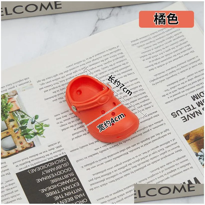 cute cartoon garden charms pvc clog croc charm buckle small a simation mini diy decoration