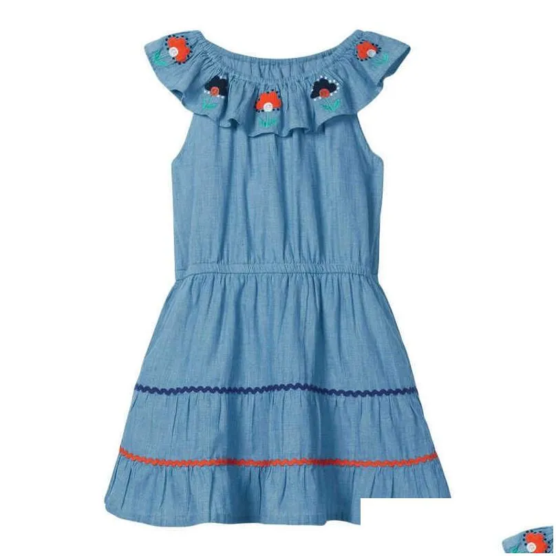 frocks for girls summer baby girl clothes brand striped dress kids cotton animal bunny flower print sleeveless dresses 210727