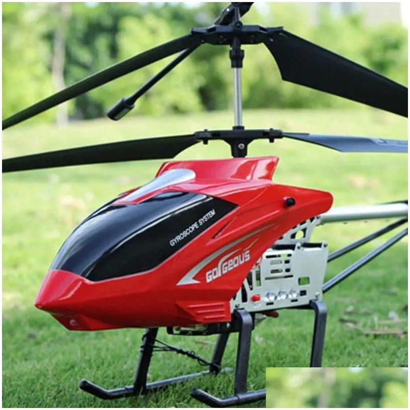 80cm super large rc aircraft helicopter toys recharge fall resistant lighting control uav plane model outdoor toys for boys 210925