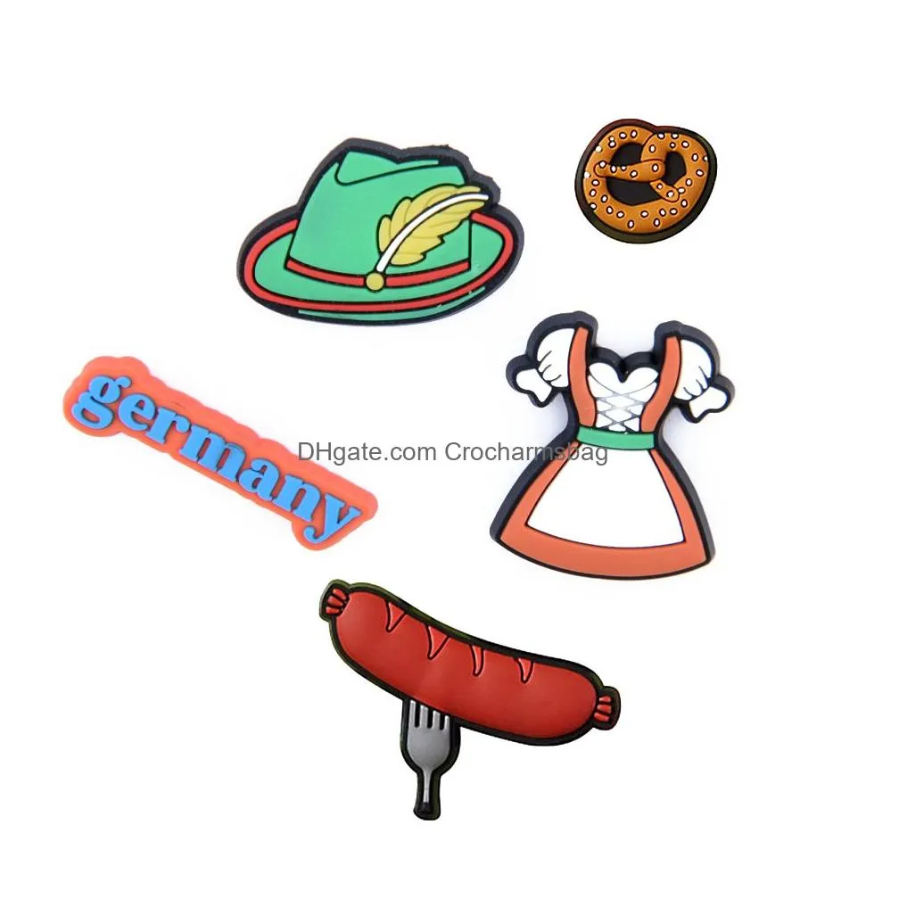 New Arrival 1PCS Hot Custom Croc Charms Lobster/Socks/Hat Shoe Accessories For Clog Shoes PVC Sandals Accessories