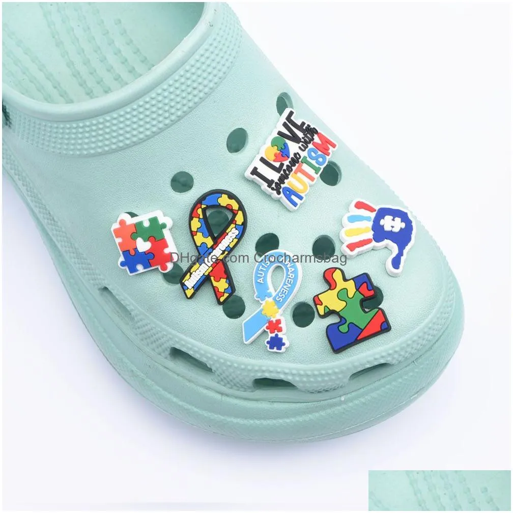 Design Autism charm beer custom shoe charms for kids clog beer designer