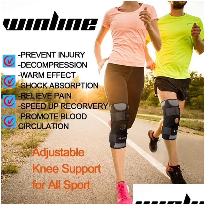 win.max gym knee support brace sleeve relieve leg arthritis meniscus tear knee strap pads open patella stabilizer protector 220621