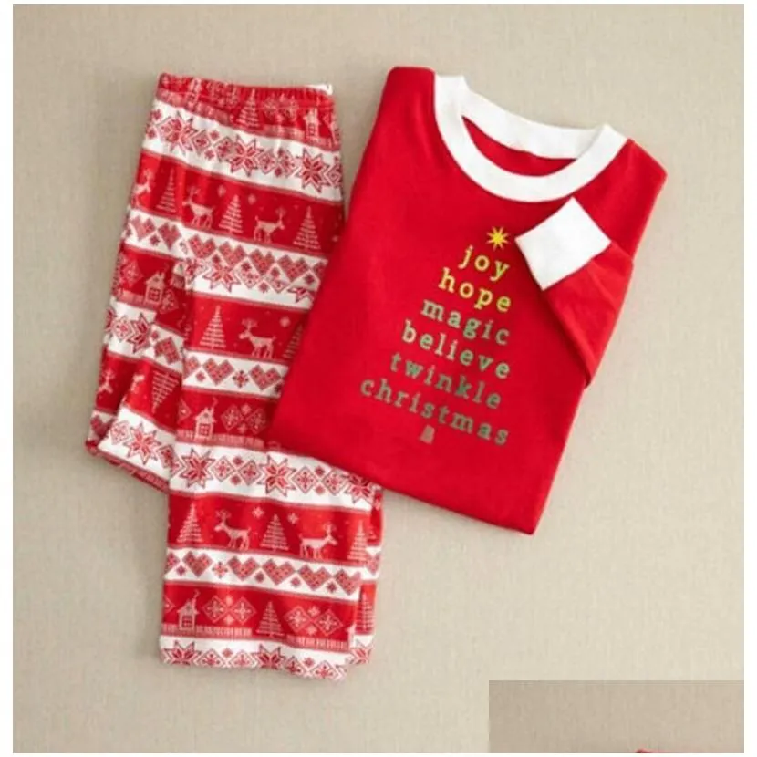  year family christmas pajamas family matching outfit father mother daughter girl boy clothing sets pyjamas family look 201128