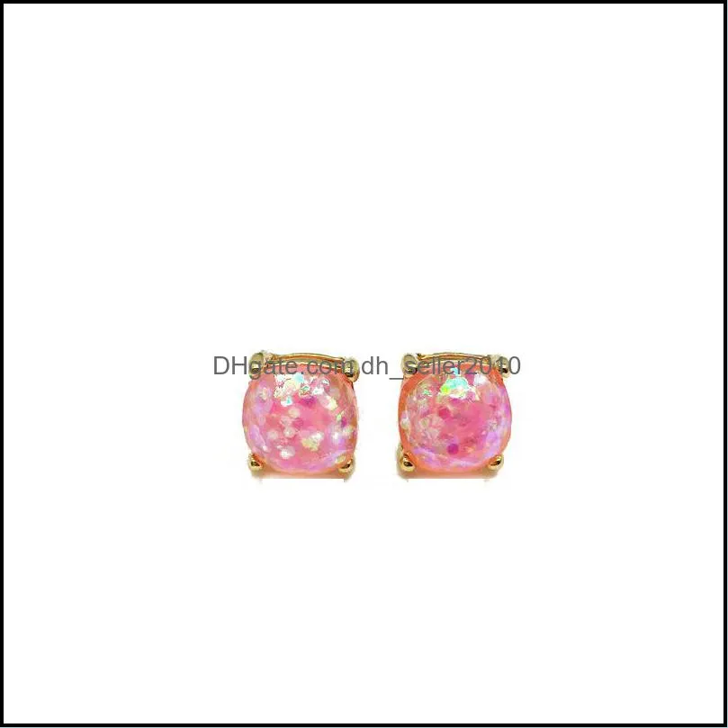 Design Square Glitter Sweet Earring Stud, Party Cute Earrings, Elegant Ear ring Factory 629 T2