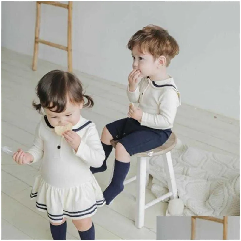 baby boys girls clothes brother sister matching outfits toddler boys jumpsuit romper spanish girls cotton dress born overalls 210722