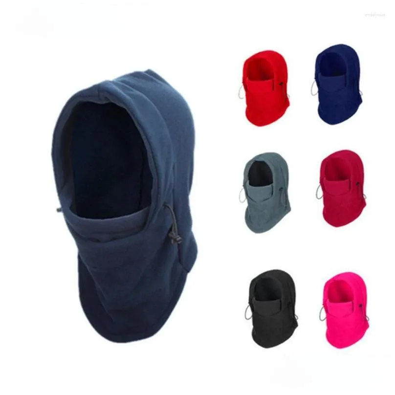 bandanas thermal fleece balaclava men hat neck warmer hiking scarf hooded windproof warm cap winter skull bandana beanies face mask