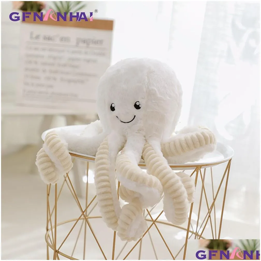 40/60/80cm cute octopus plush pillow stuffed lovely ocean dolls home decor gifts sofa cushion baby kids appease toys t191019