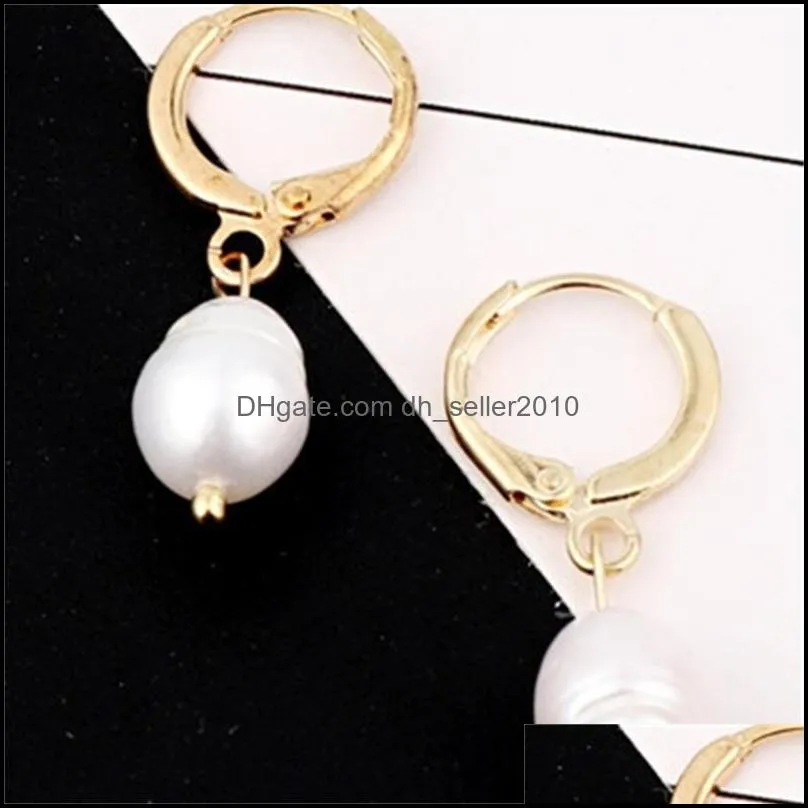 Stylish Korean Geometric Romantic Chic Freshwater Pearls Earrings Elegant Charm Trendy Earrings Women Party Jewelry Gift
