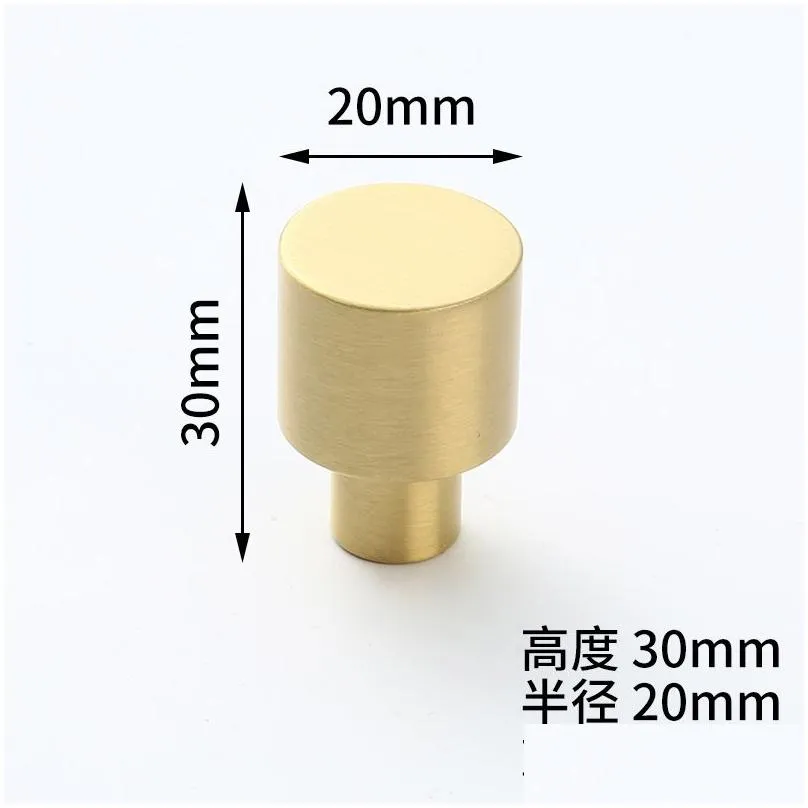 solid brushed brass gold kitchen cabinet knobs and handles furniture drawer dresser knobs cupboard door pull handle modern dh87