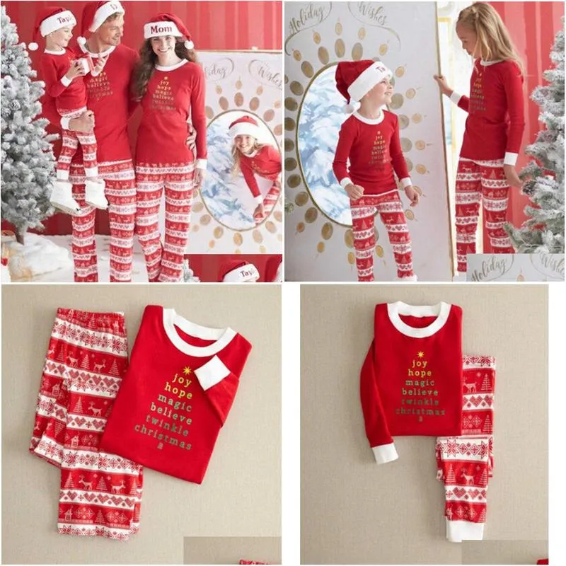  year family christmas pajamas family matching outfit father mother daughter girl boy clothing sets pyjamas family look 201128