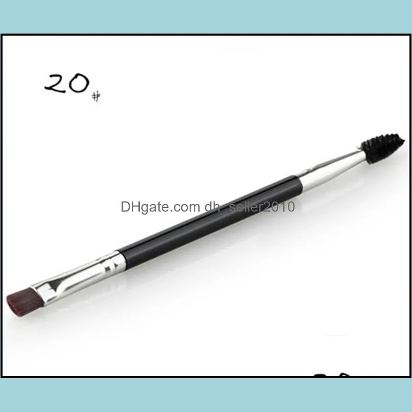 Duo Brush #12 #7 #15 #20 elf Makeup Brushes with Logo Large Synthetic Duo Brow Eyebrow Makeup Brushes Kit Pinceis Factory Wholesale 27