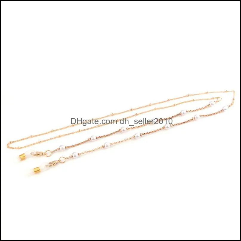 mask chain simple copper gold-plated glasses chain anti-slip drop-proof face mask necklace holder glasses lanyard