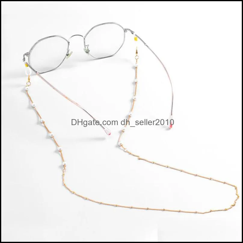 mask chain simple copper gold-plated glasses chain anti-slip drop-proof face mask necklace holder glasses lanyard