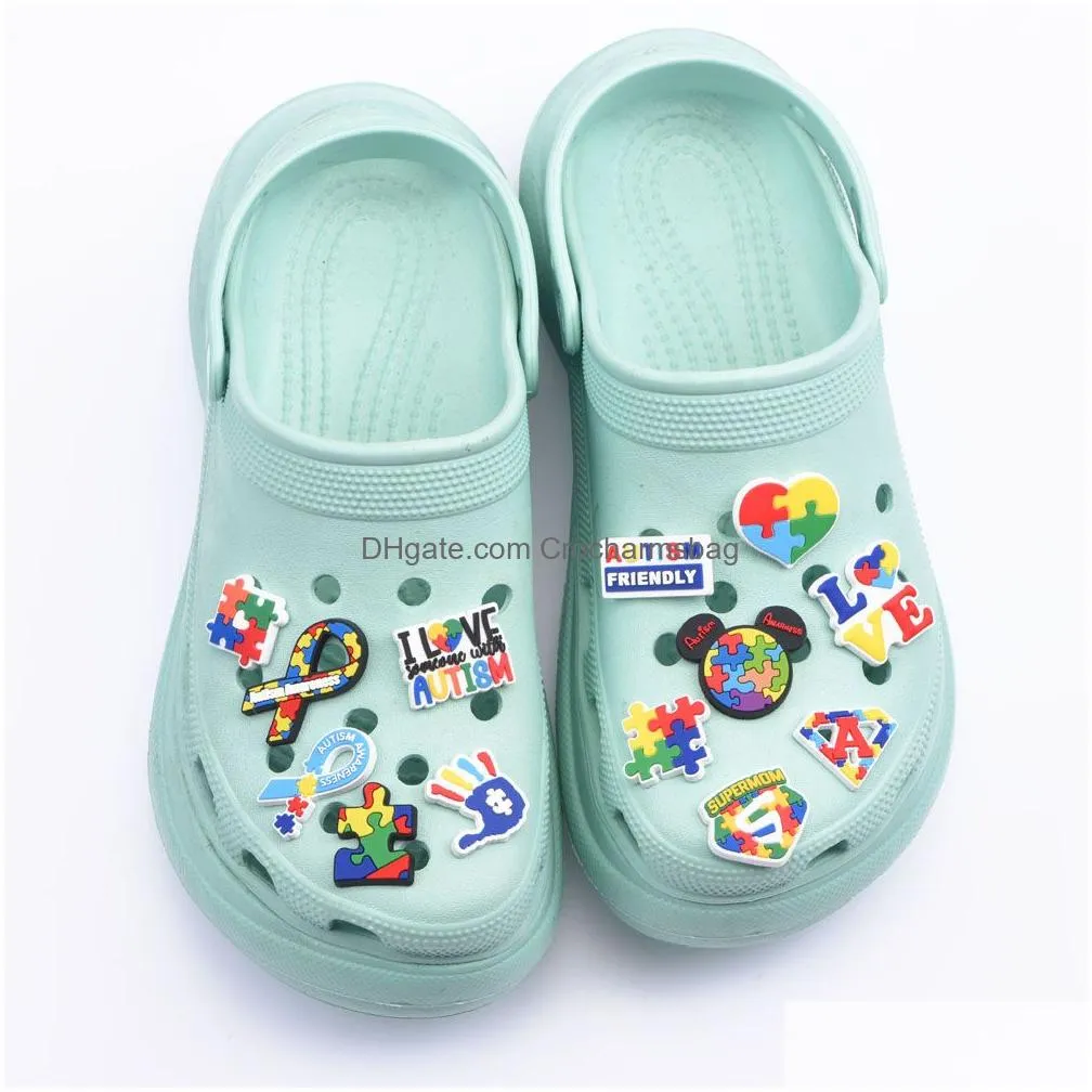 Design Autism charm beer custom shoe charms for kids clog beer designer