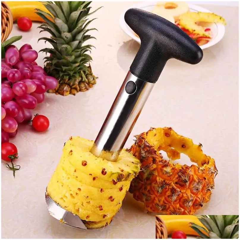Éplucheur à ananas en acier inoxydable, coupe-fruits facile, outil de  coupe, cuisine à domicile, accessoires