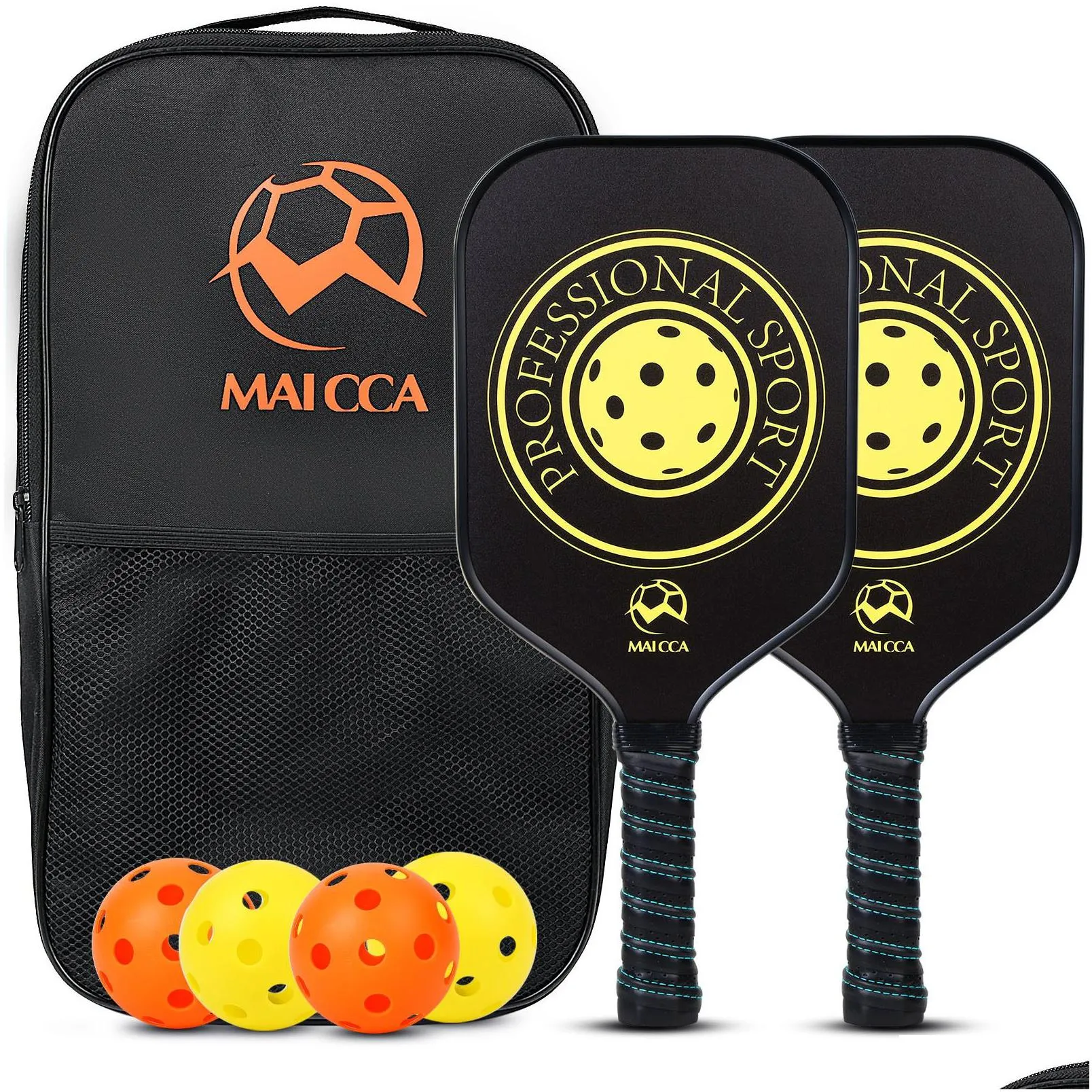 tennis rackets pickleball paddles usapa approved set rackets honeycomb core 4 balls portable racquet cover carrying bag gift kit indoor outdoor