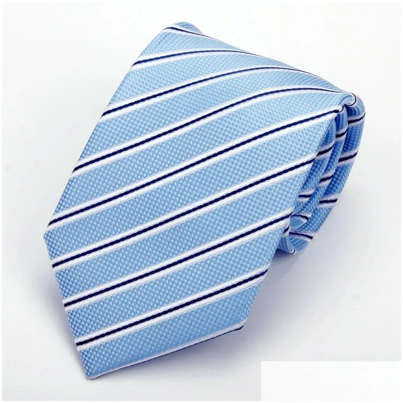 neck ties classic 8.5cm handmade jacquard striped necktie nano waterproof business party gift packing yj471