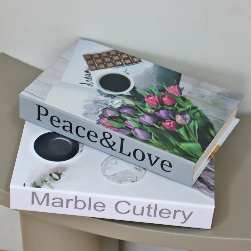 nordic fake coffee table books home decor luxury decorative emulational book for room bookshelf desk decoration accessories