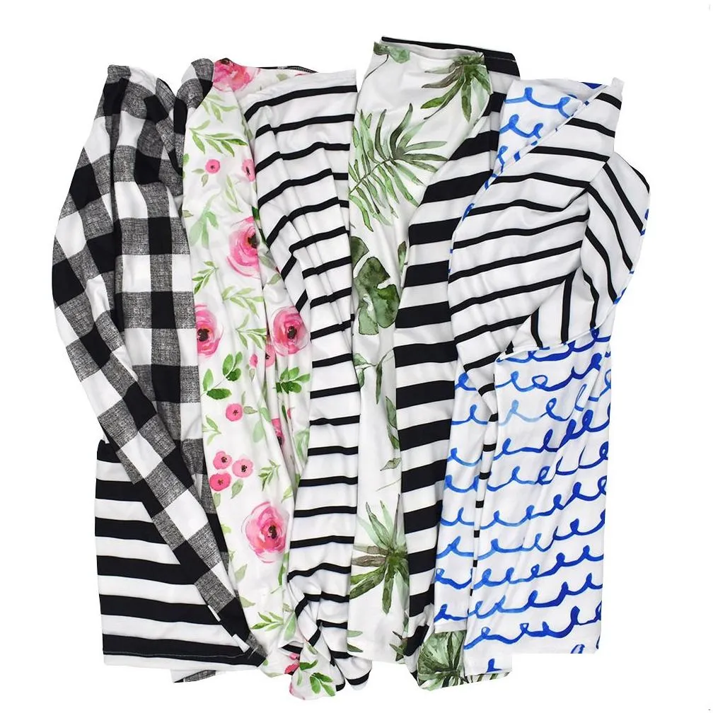 31 styles ins floral stretchy cotton baby nursing cover breastfeeding cover stripe safety seat car privacy cover scarf blanket m330