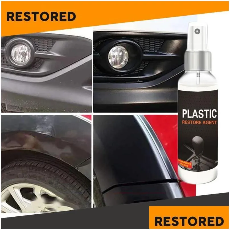 car interior renovated coating paste plastic parts retreading agent wax instrument wax car dashboard reducing agent 30ml/50ml1