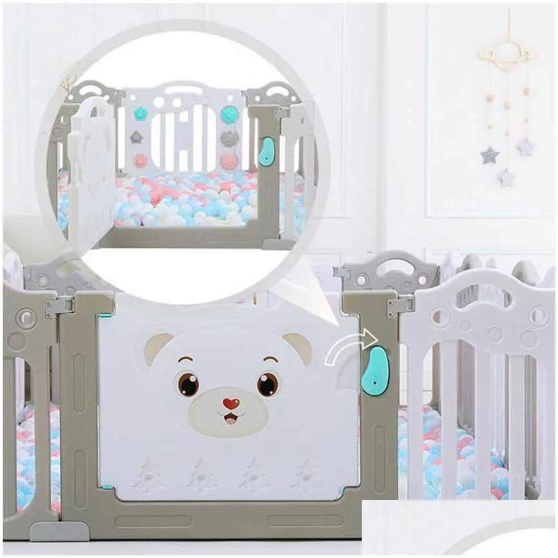 indoor baby playground playpen for children ball pit edible pp pool kids fence play yard 210831