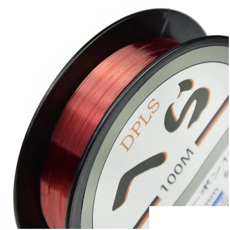 100m nylon fishing line strong 0.10mm - 0.50mm monofilament japanese material fluorocarbon fly lines