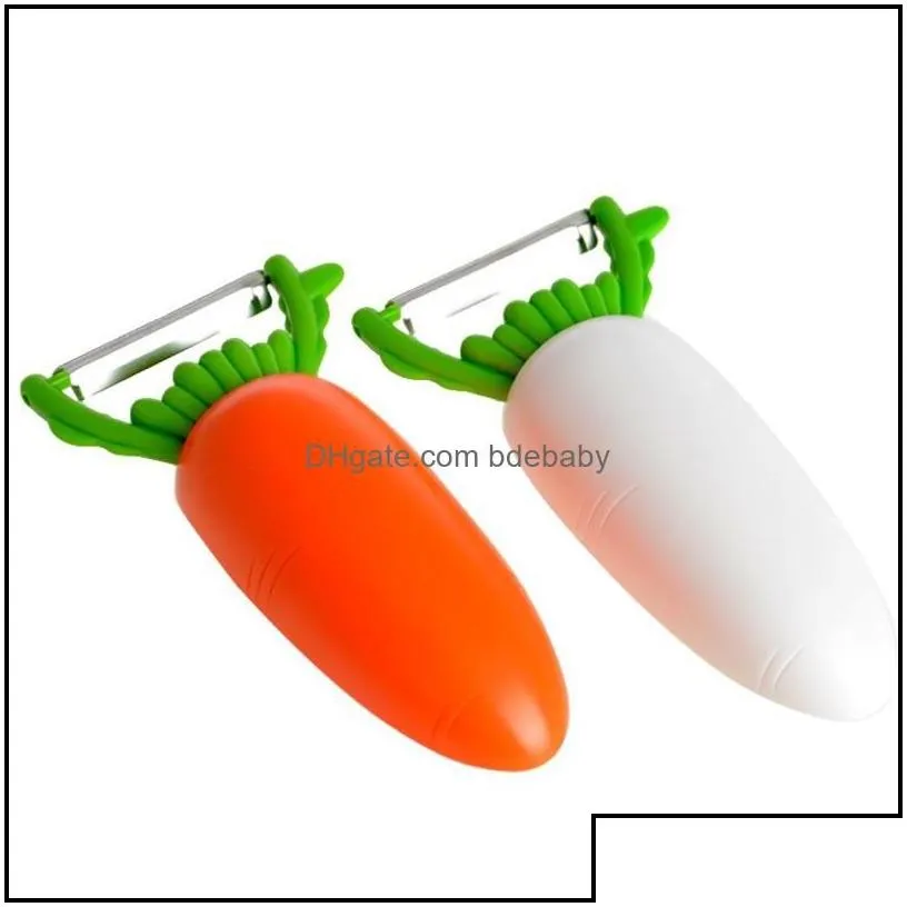 Fruit & Vegetable Tools Kitchen Kitchen, Dining Bar Home Garden Arrival Creative Carrot Design 1Pcs Gadgets Mtifunctional Peeler Bottle