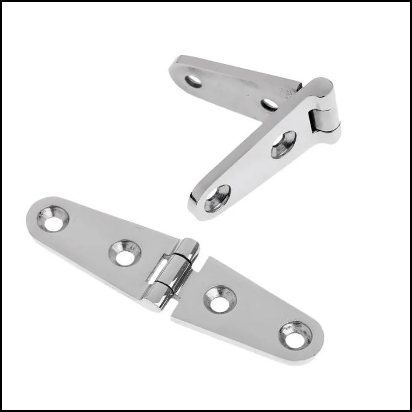 Parts 2 Pieces 316 Stainless Steel Boat Marine Deck Cabin Strap Hinge