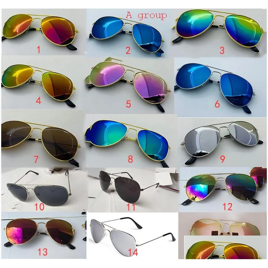 28 styles 2021 designer children girls boys sunglasses kids beach supplies uv protective eyewear baby fashion sunshades glasses e1000