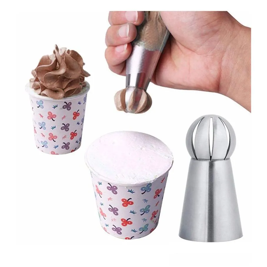 3pcs/set cake icing nozzles russian piping tips lace mold pastry decorating too steel kitchen baking pastry tool wholesale 545 s2