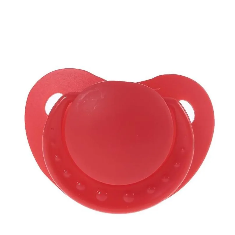 pacifiers food grade silicone adult pacifier dummy big size nipple wide-bore soft safety teether toyspacifiers