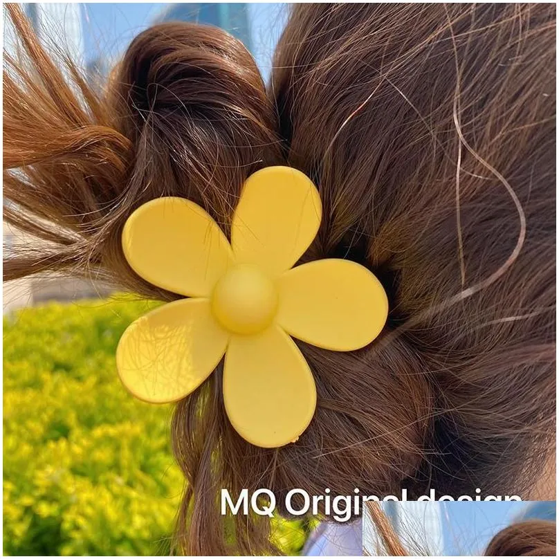 ins women girls elegant hair claw big flower designer hairpin party favor barrettes beautiful hairs clip accessories fashion hairgrip