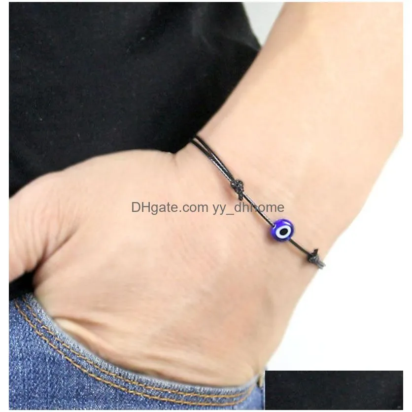 red string evil eye lucky red cord identification bracelets korean diy jewelry womens rope chain adjustable bracelet gift