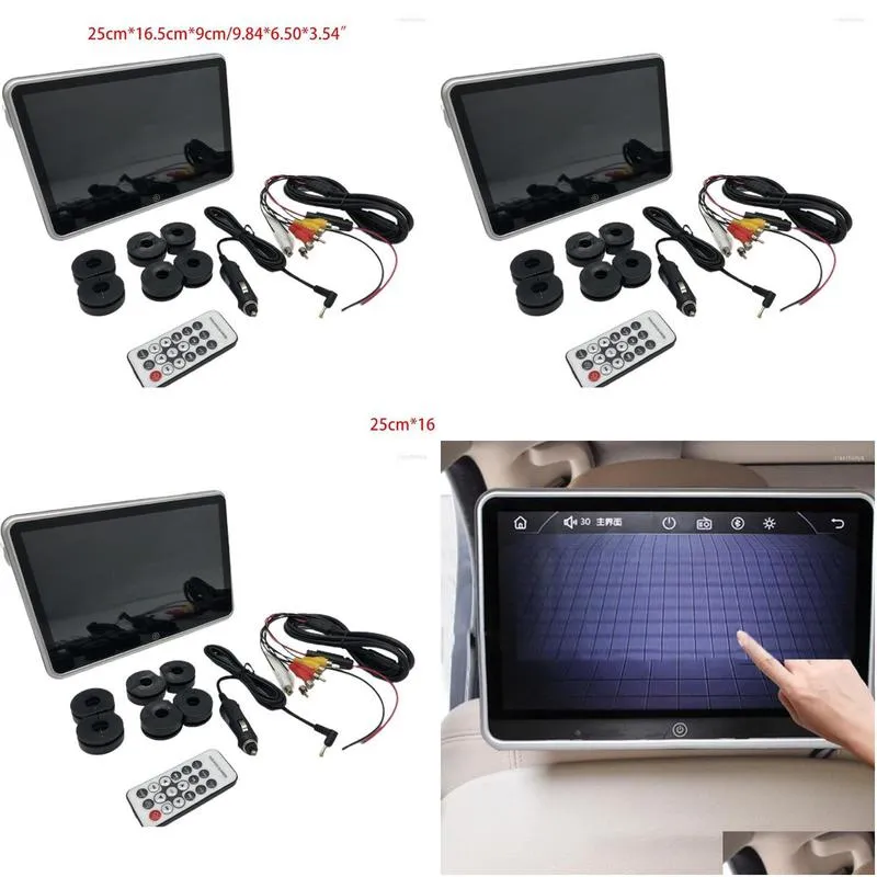 10.1 inch car headrest monitor 1080p video high definition lcd digital screen