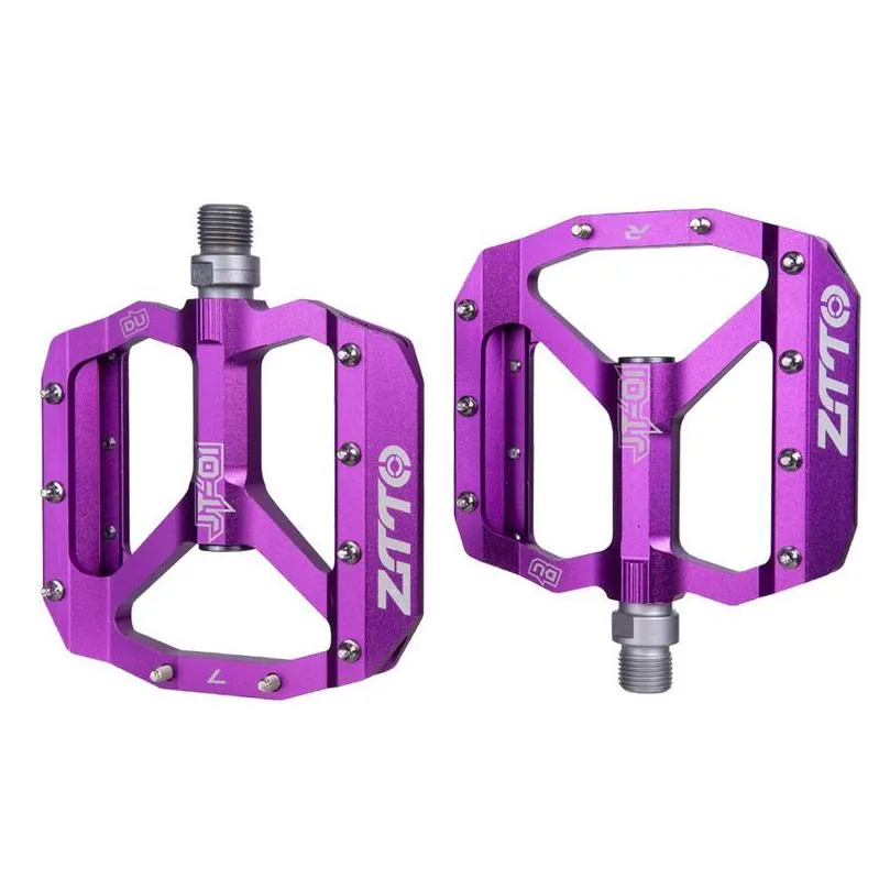 bike pedals ztto mtb bearing aluminum alloy flat pedal bicycle good grip lightweight 9/16 big for gravel enduro downhill jt01 220915