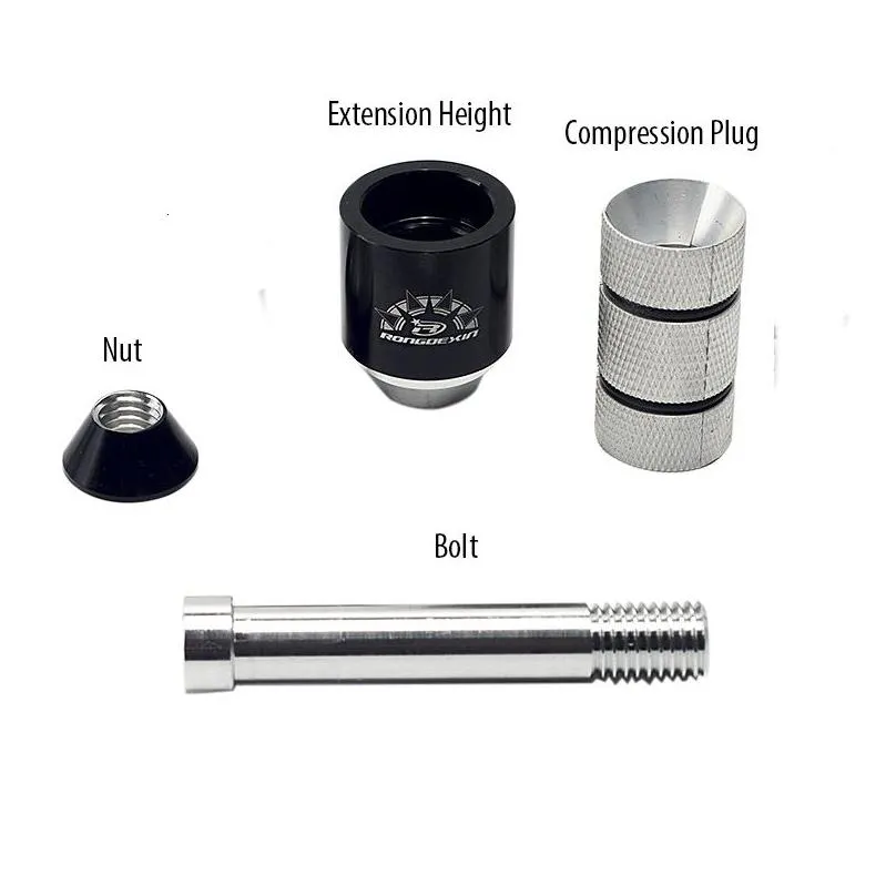 BUCKLOS Bike Stem Riser Extender MTB, 1-1/8" 28.6mm Bike Fork Stem, Bicycle Fork Aluminum Extension Adapter Mountain Bicycle Road Bike Mtb Bmx - View #7