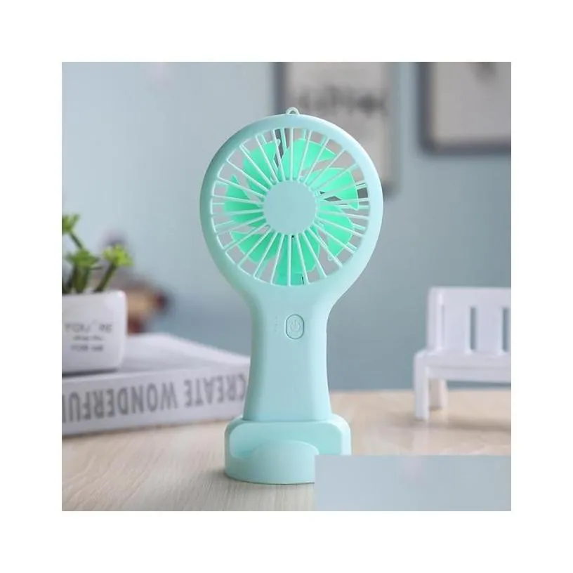 Party Favor Usb Mini Wind Power Handheld Fan Convenient And Traquiet Portable Student Office Cute Small Cooling Drop Delivery Home G